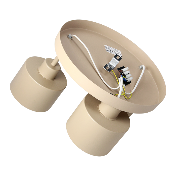 RAMOS lampa wisząca, moc max. 3x 18 W, E27, beżowa