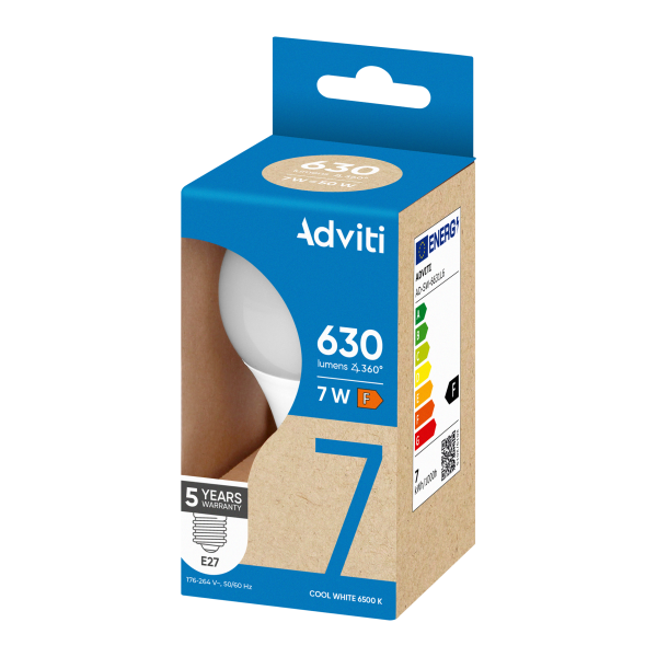 Żarówka LED E27 A60 7 W 630 lm 6500 K