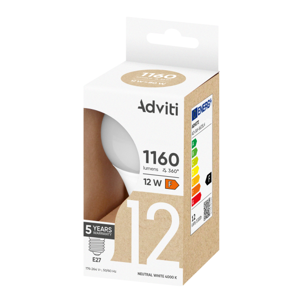 Żarówka LED E27 A60 12 W 1160 lm 4000 K