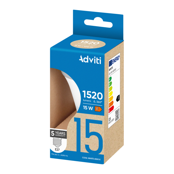 Żarówka LED E27 A60 15 W 1520 lm 6500 K