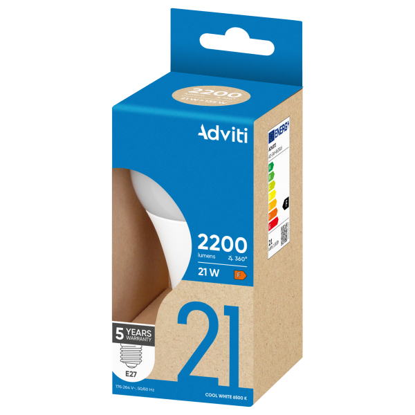 Żarówka LED E27 A80 21 W 2200 lm 6500 K
