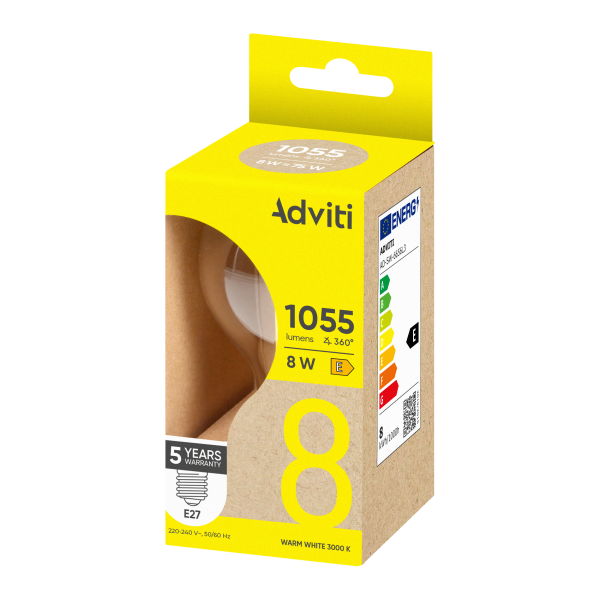 LED bulb FILAMENT C E27 A60 8 W 1055 lm 3000 K