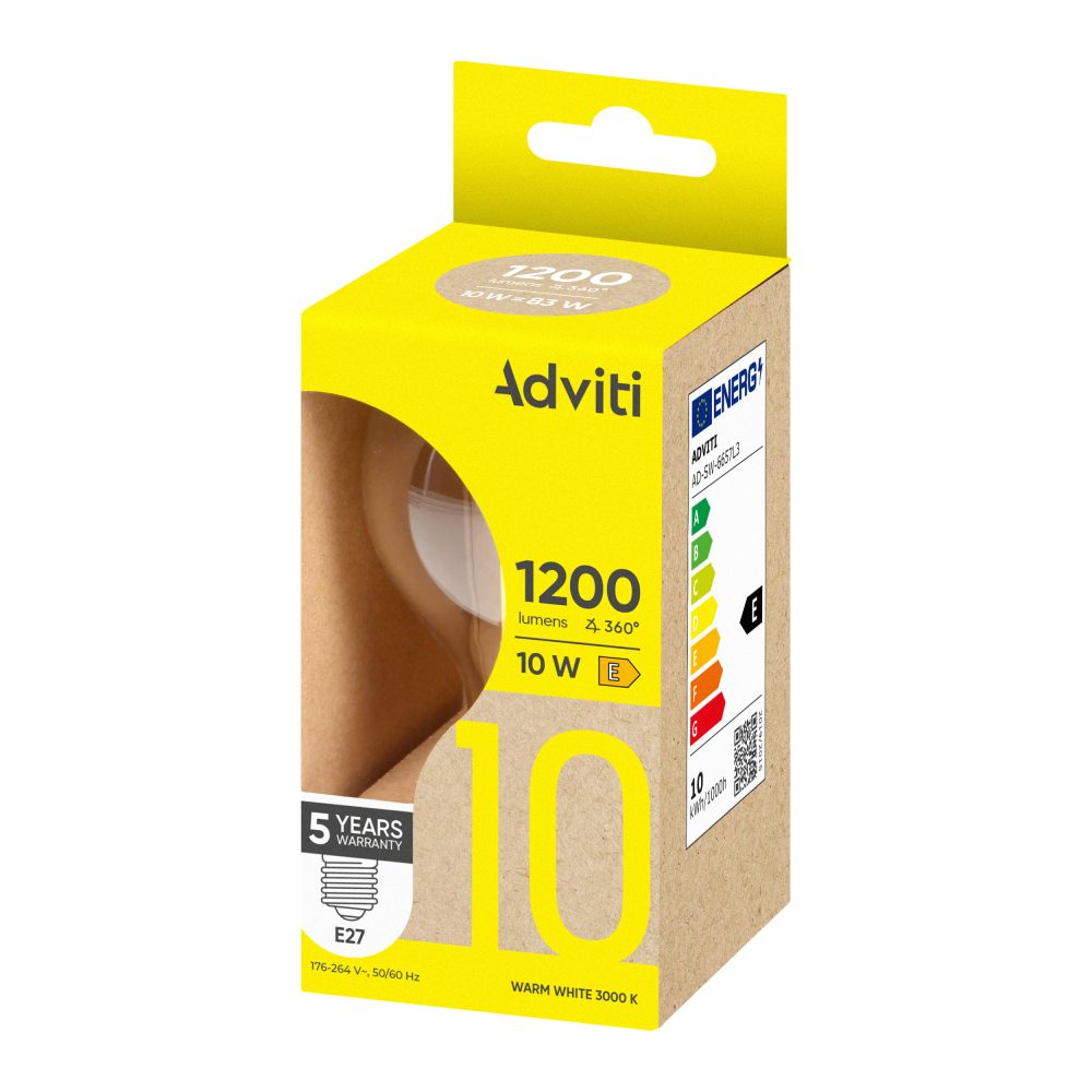 LED bulb FILAMENT C E27 A60 10 W 1200 lm 3000 K