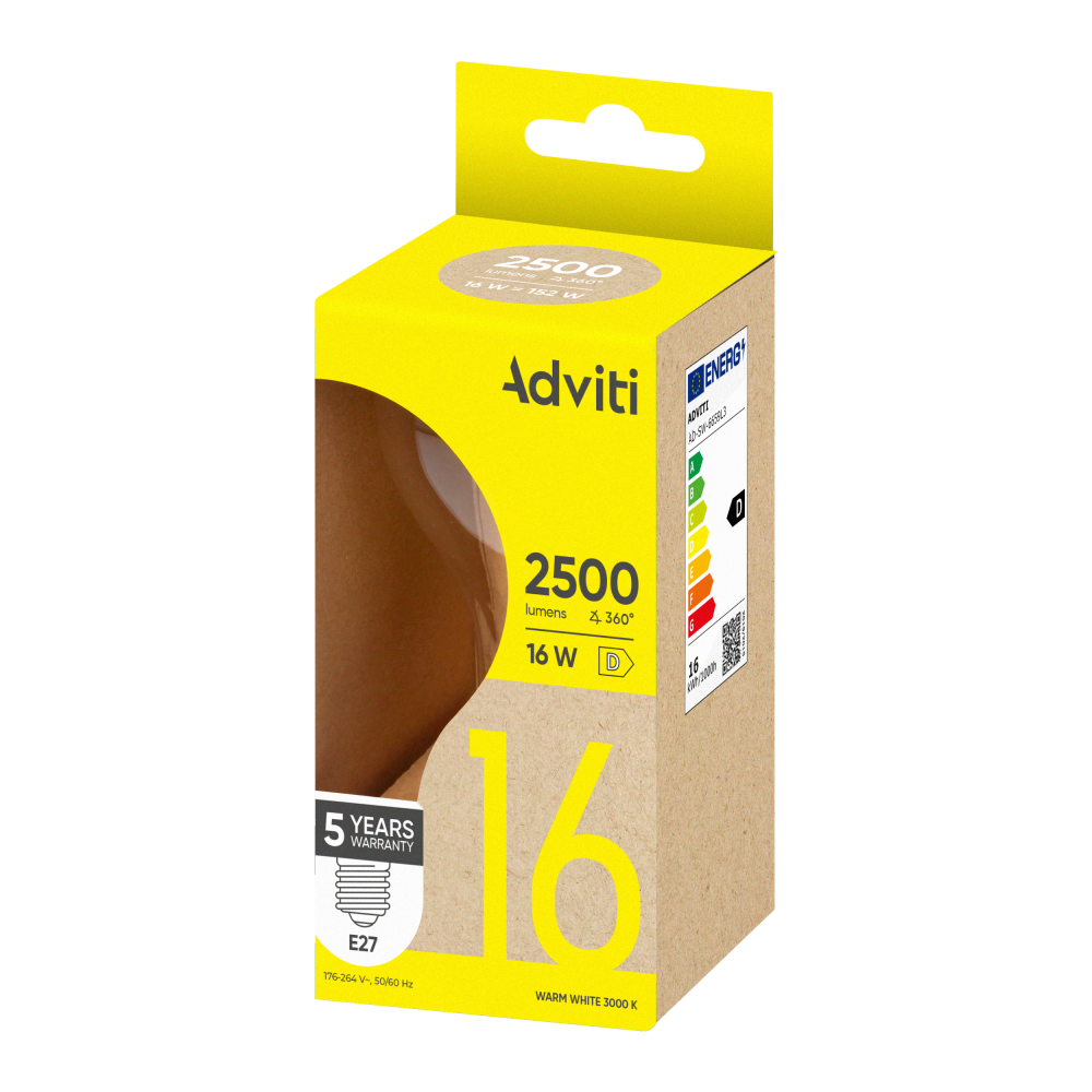 LED bulb FILAMENT C E27 A70 16 W 2500 lm 3000 K