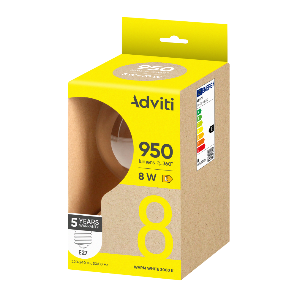 LED bulb FILAMENT C E27 G95 8 W 950 lm 3000 K