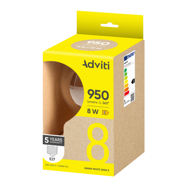 LED bulb FILAMENT C E27 G95 8 W 950 lm 3000 K