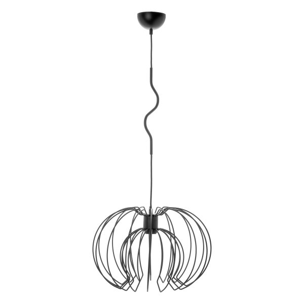 BOLA 1P, pendant lamp,  E27 max. 60W, black