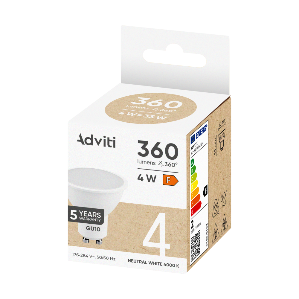 LED bulb GU10 4 W 360 lm 4000 K 