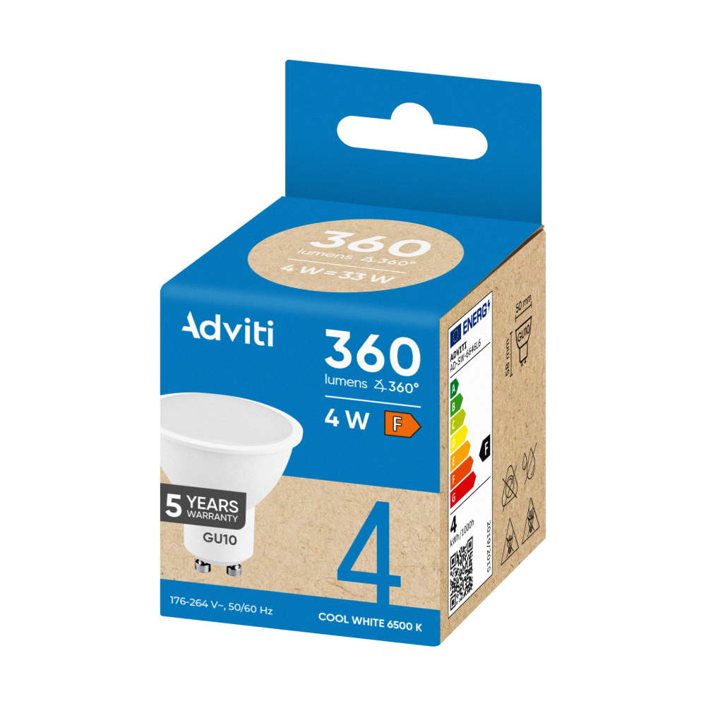 LED bulb GU10 4 W 360 lm 6500 K 