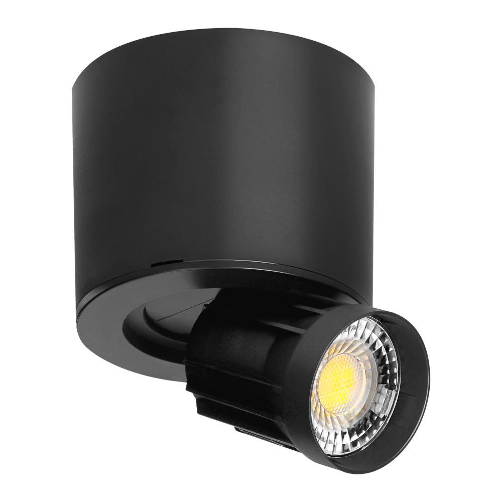 HEMERA LED Downlight 2w1, 7 W, 650 lm, 3000/4000/6500 K, czarna