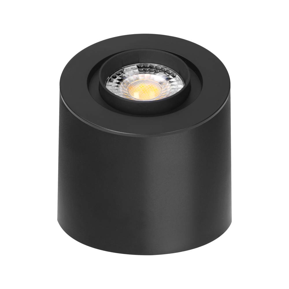 HEMERA LED Downlight 2w1, 7 W, 650 lm, 3000/4000/6500 K, czarna