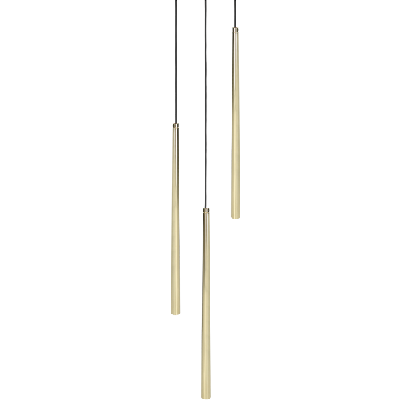 TABUNG 3P, lampa wisząca, G9  max.6W, złota