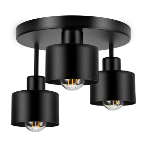 RAMOS pendant lamp, max. power 3x18W, E27, black