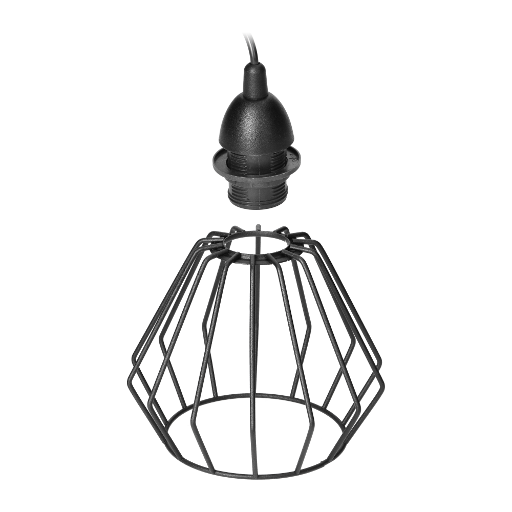 WAYA lampa wisząca, moc max. 1x18W, E27, czarna