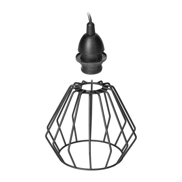WAYA pendant lamp, max. power 1x18W, E27, black