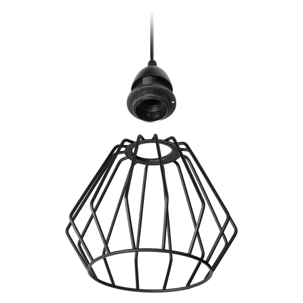 WAYA pendant lamp, max. power 3x18W, E27, black