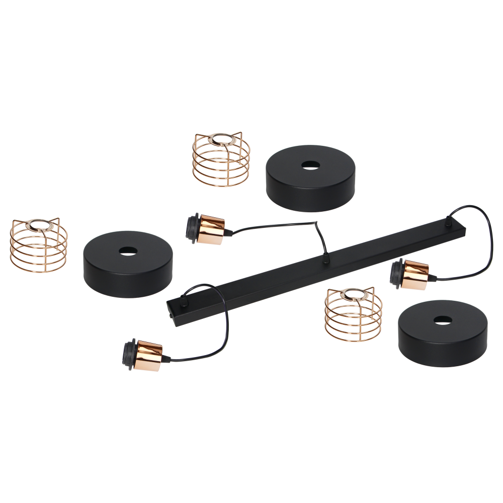 CHIRO pendant lamp, max. power 3x18W, E27, black