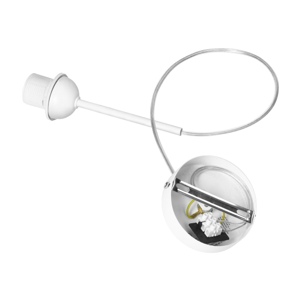 ROLLO pendant lamp, max. power 1x15W, E27, white