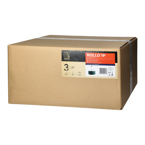 ROLLO lampa wisząca, moc. max. 1x15W, E27, butelkowa zieleń
