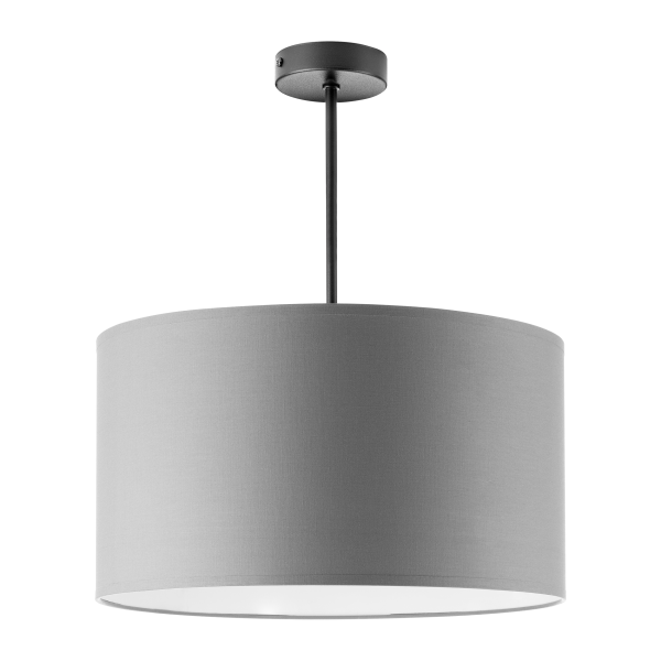 ROLLO pendant lamp, max. power 1x15W, E27, gray, short