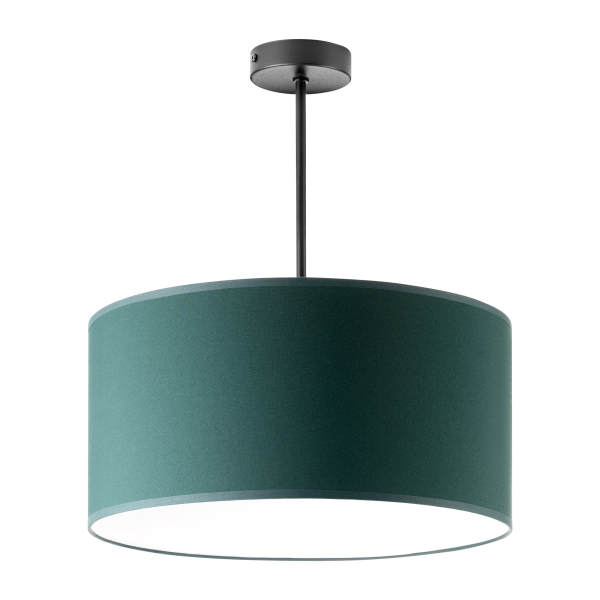 ROLLO pendant lamp, max. power 1x15W, E27, bottle green color, short
