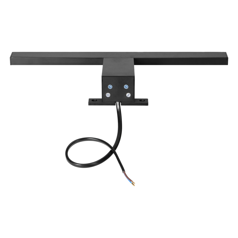 NORTES LED 5W, mirror lamp, 320lm, 4000K, 30 cm long, plastic, black