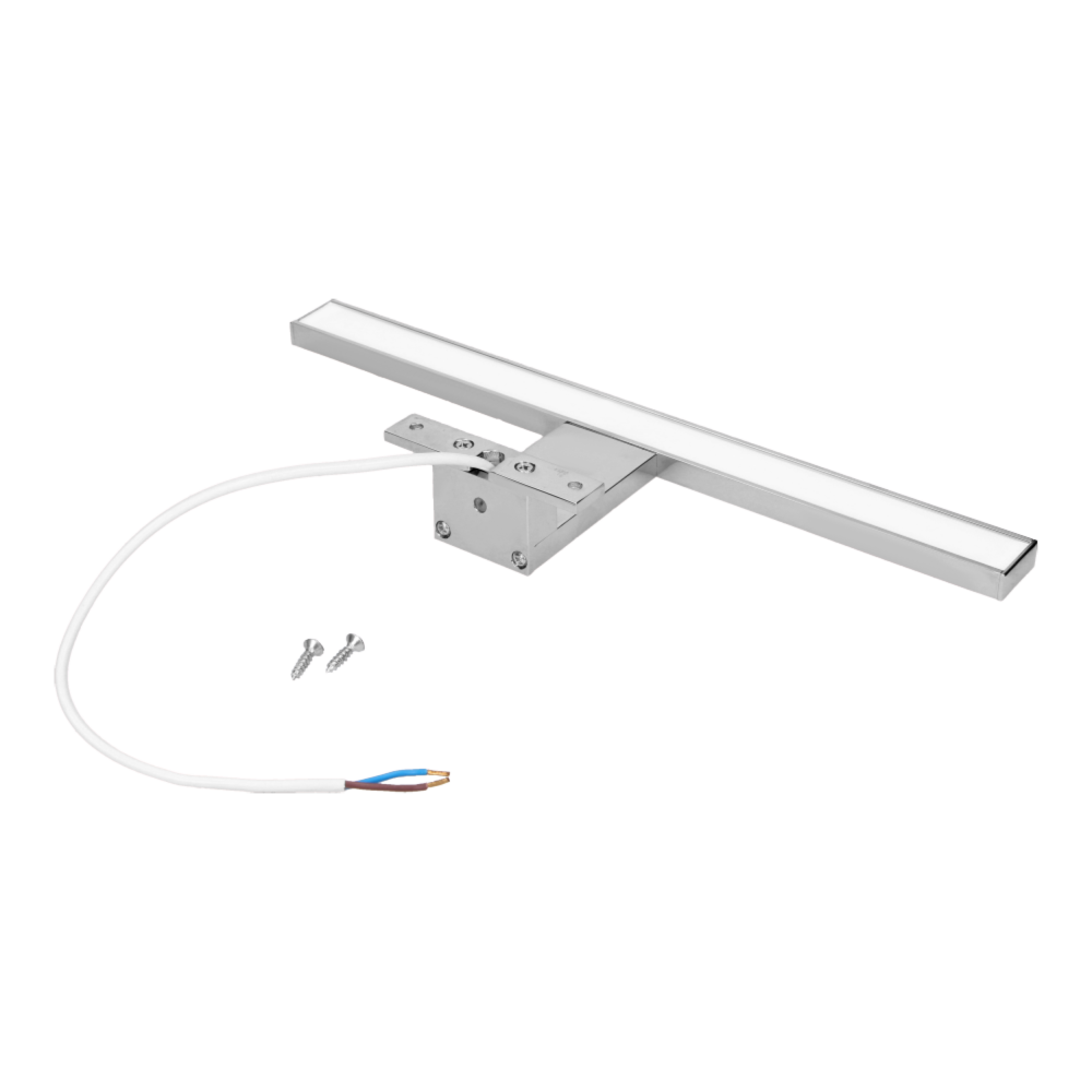 NORTES LED 5W, lampa nad lustro, 320lm, 4000K, dł. 30 cm, aluminium, srebrna