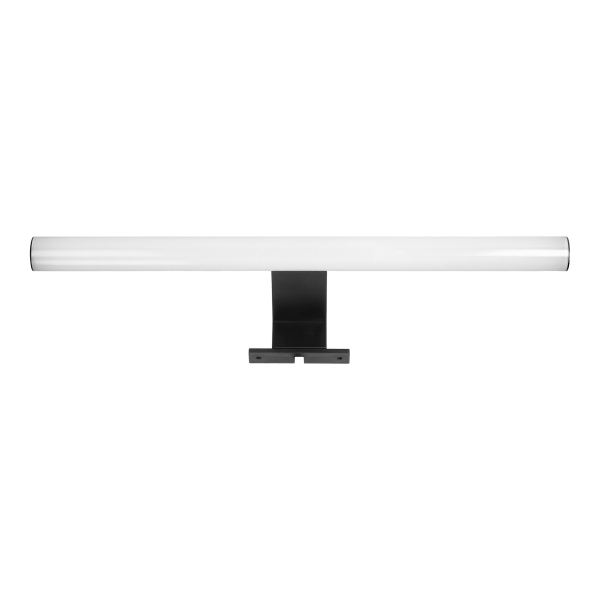 PEEGEL LED mirror lamp, 540lm, 4000K, 40 cm long, plastic+acrylic, black