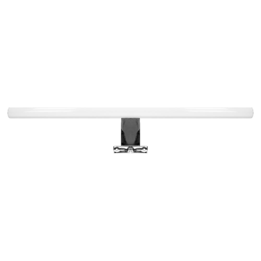 PEEGEL LED 9W, lampa nad lustro, 810lm, 4000K, dł. 60 cm, tworzywo sztuczne+akryl, srebrna