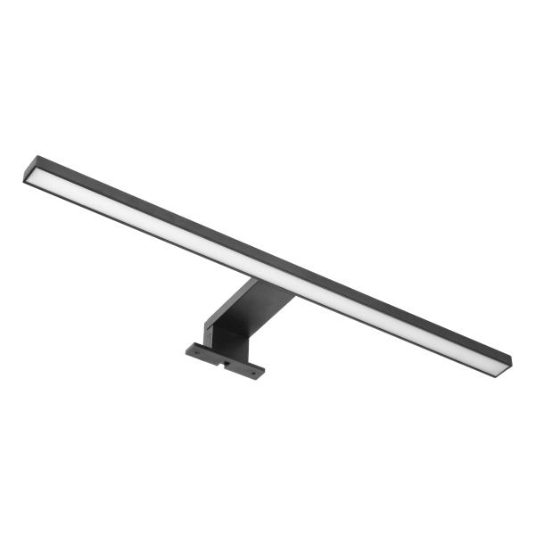 NORTES LED 12W, mirror lamp, 900lm, 4000K, 50 cm long, aluminium, black