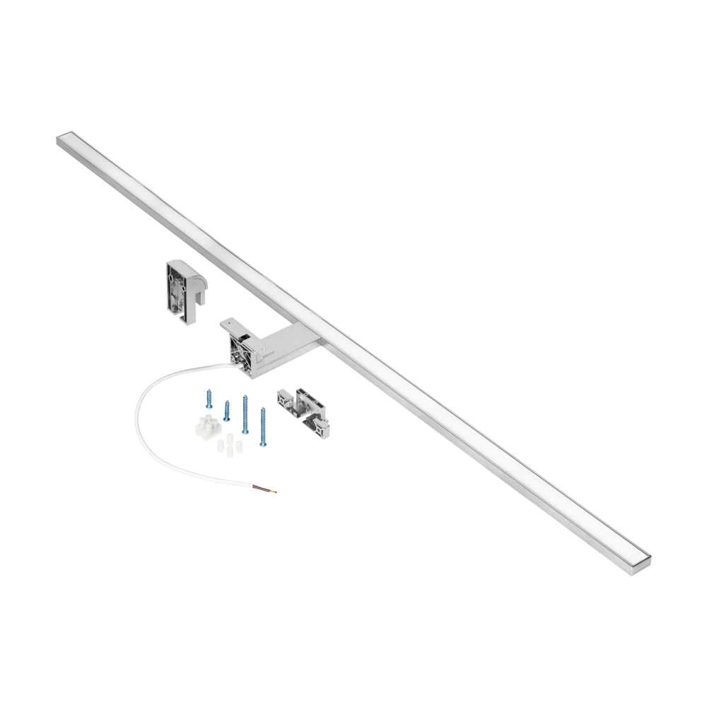 NORTES LED 18W, mirror lamp, 1600lm, 4000K, 100 cm long, aluminium