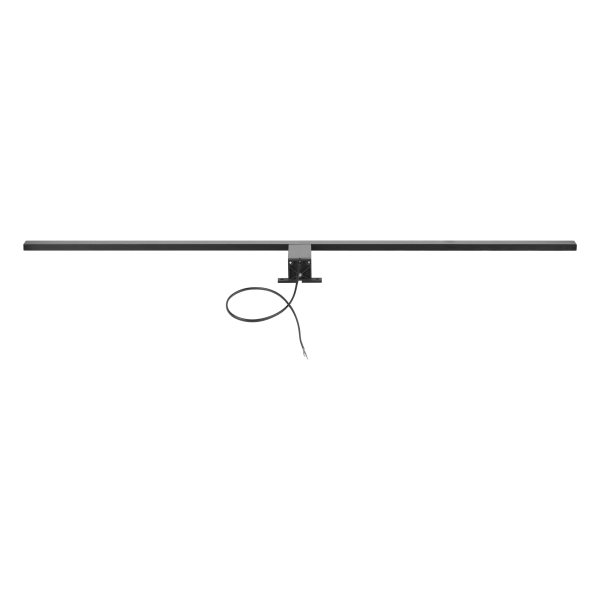 NORTES LED 18W, mirror lamp, 1600lm, 4000K, 100 cm long, aluminium, black
